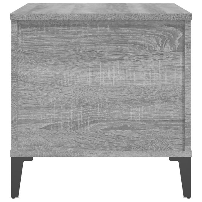 Table basse Sonoma gris 60x44,5x45 cm Bois d'ingénierie - Photo n°8