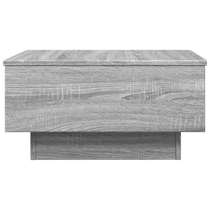 Table basse sonoma gris 60x45x31 cm bois d'ingénierie - Photo n°5