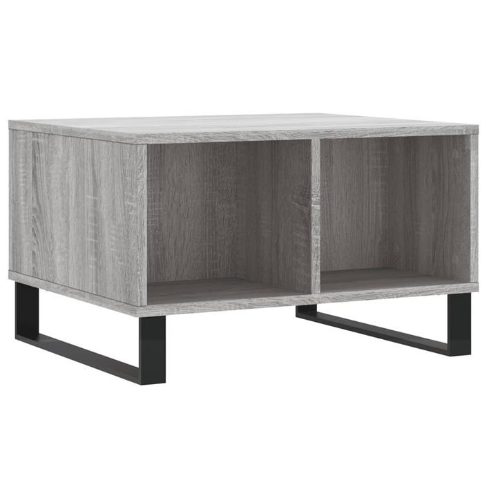 Table basse Sonoma gris 60x50x36,5 cm Bois d'ingénierie - Photo n°1