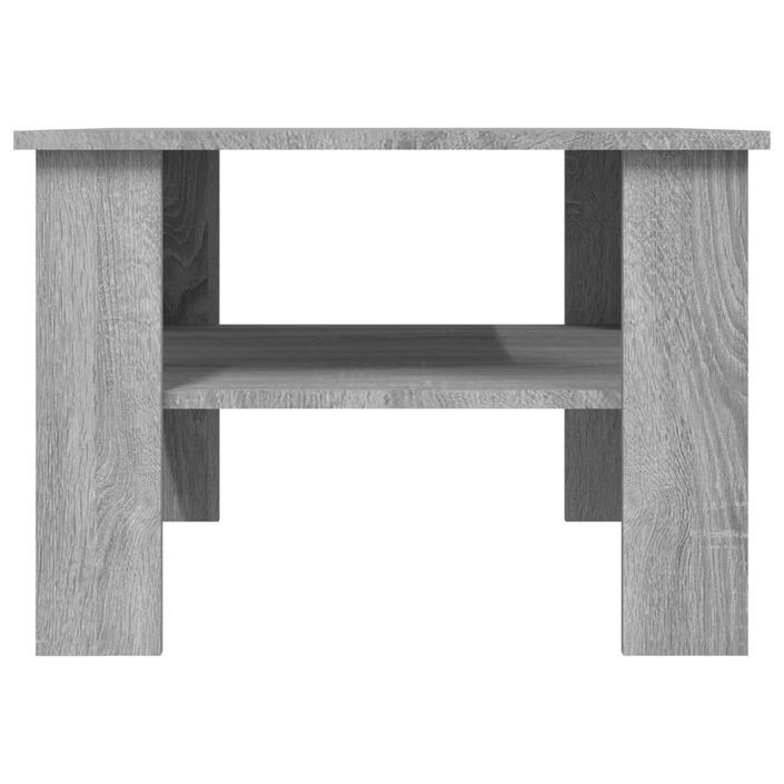 Table basse Sonoma gris 60x60x42 cm Bois d'ingénierie - Photo n°4