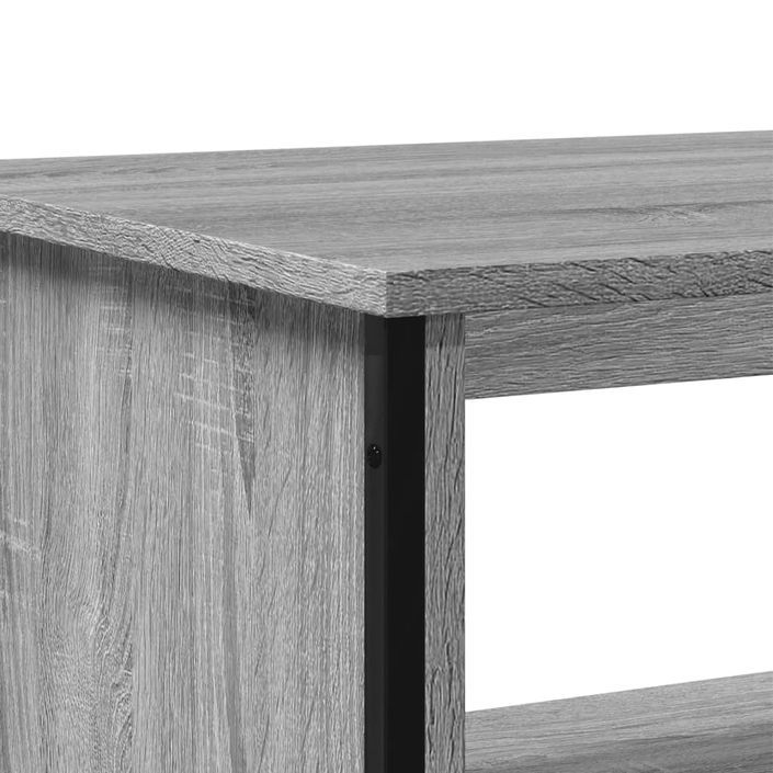 Table basse sonoma gris 75x51x40 cm bois d'ingénierie - Photo n°8