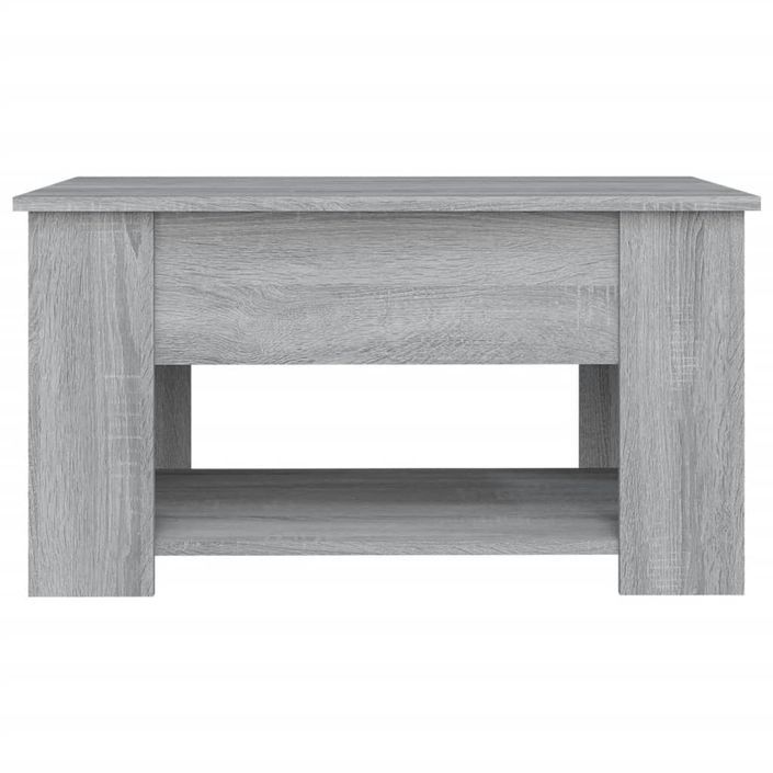 Table basse Sonoma gris 79x49x41 cm Bois d'ingénierie - Photo n°6