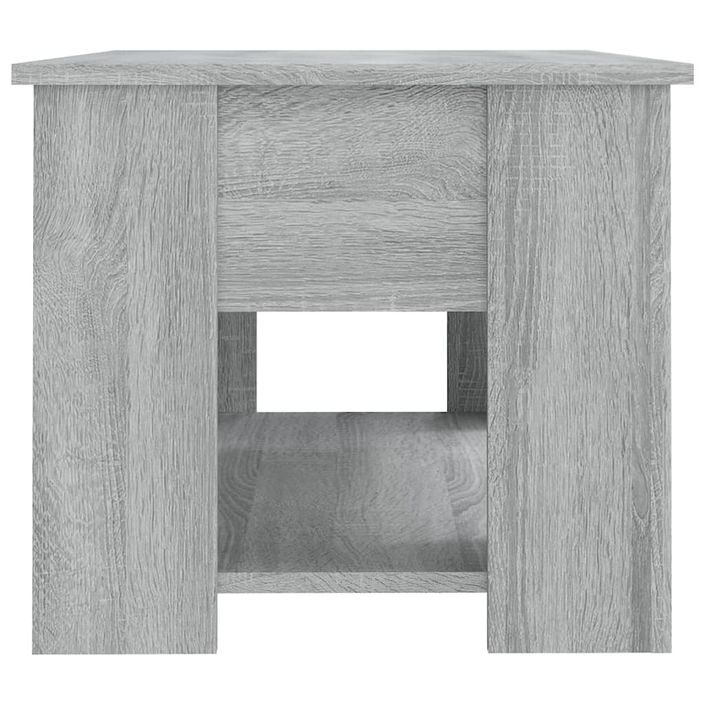 Table basse Sonoma gris 79x49x41 cm Bois d'ingénierie - Photo n°7