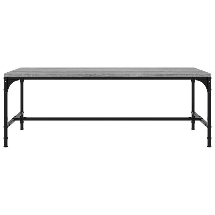 Table basse Sonoma gris 80x50x35 cm Bois d'ingénierie - Photo n°4