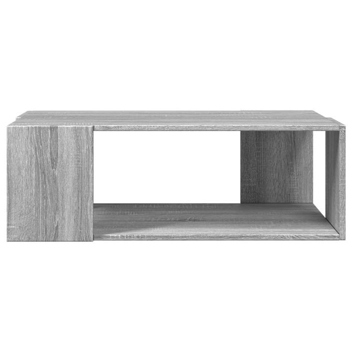 Table basse sonoma gris 89,5x48x30 cm bois d'ingénierie - Photo n°4