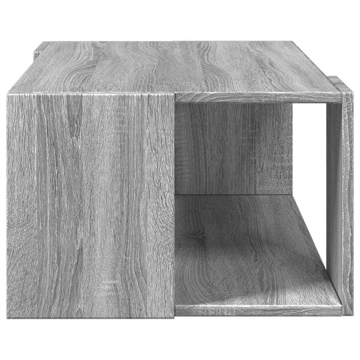 Table basse sonoma gris 89,5x48x30 cm bois d'ingénierie - Photo n°5