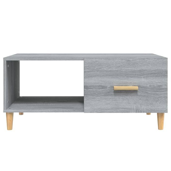 Table basse Sonoma gris 89,5x50x40 cm Bois d'ingénierie - Photo n°6