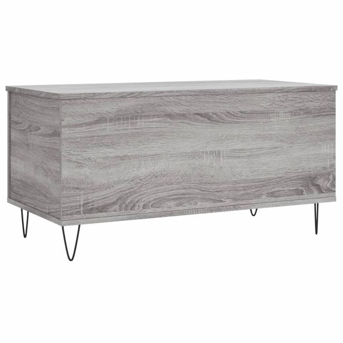 Table basse Sonoma gris 90x44,5x45 cm Bois d'ingénierie - Photo n°5