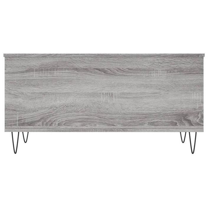 Table basse Sonoma gris 90x44,5x45 cm Bois d'ingénierie - Photo n°6