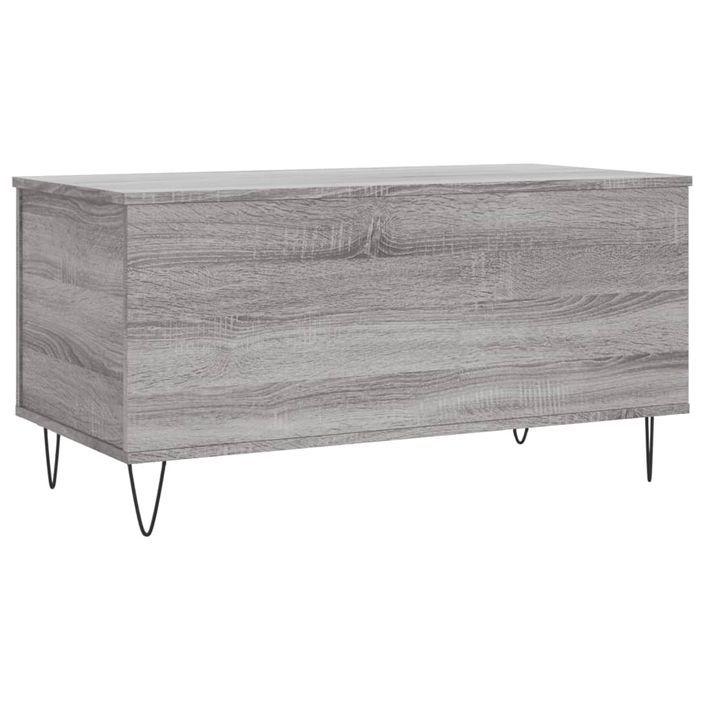 Table basse Sonoma gris 90x44,5x45 cm Bois d'ingénierie - Photo n°8