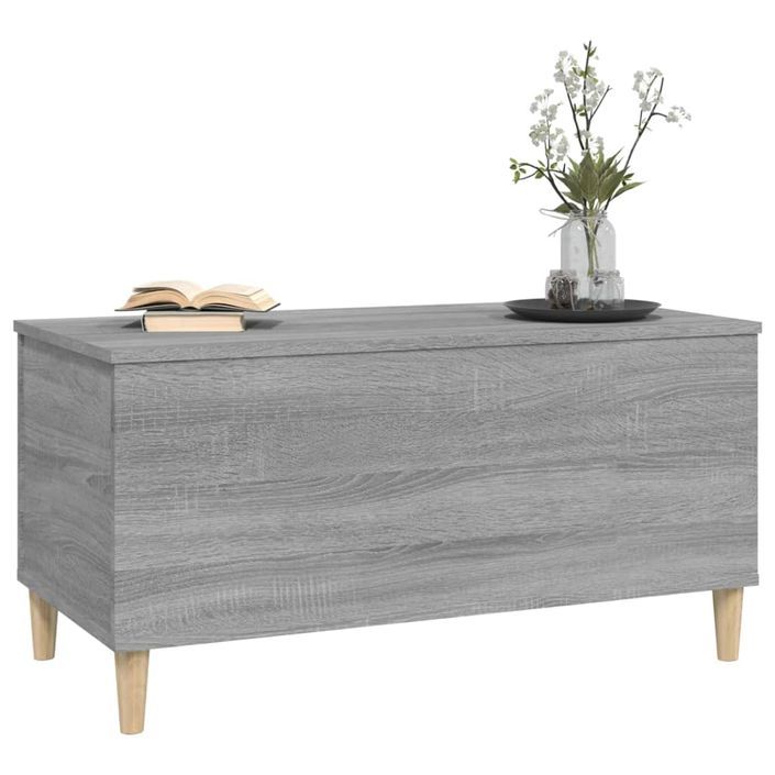 Table basse Sonoma gris 90x44,5x45 cm Bois d'ingénierie - Photo n°4