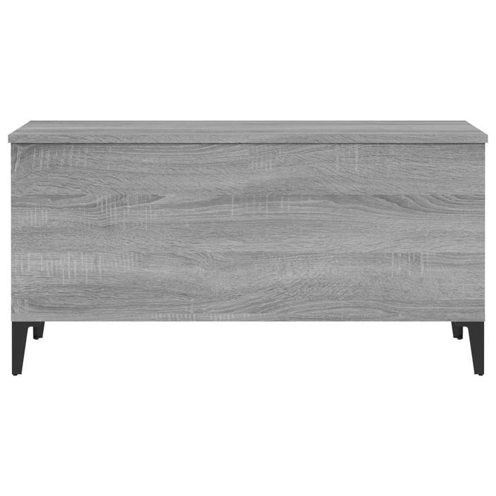 Table basse Sonoma gris 90x44,5x45 cm Bois d'ingénierie - Photo n°7