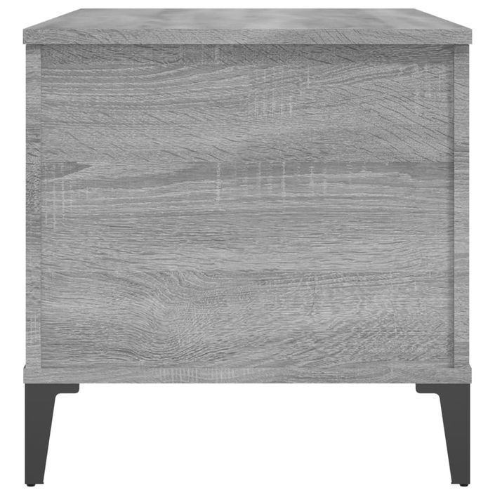 Table basse Sonoma gris 90x44,5x45 cm Bois d'ingénierie - Photo n°8