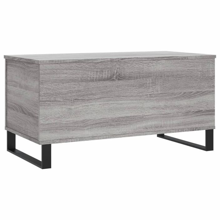 Table basse Sonoma gris 90x44,5x45 cm Bois d'ingénierie - Photo n°5