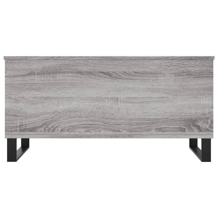 Table basse Sonoma gris 90x44,5x45 cm Bois d'ingénierie - Photo n°6