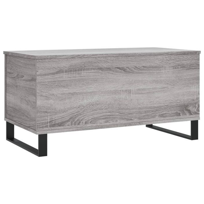 Table basse Sonoma gris 90x44,5x45 cm Bois d'ingénierie - Photo n°8