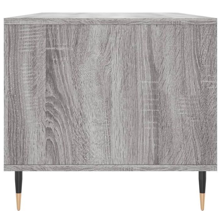 Table basse Sonoma gris 90x49x45 cm Bois d'ingénierie - Photo n°7