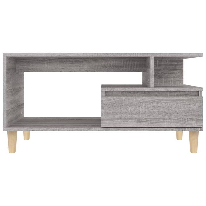 Table basse Sonoma gris 90x49x45 cm Bois d'ingénierie - Photo n°6