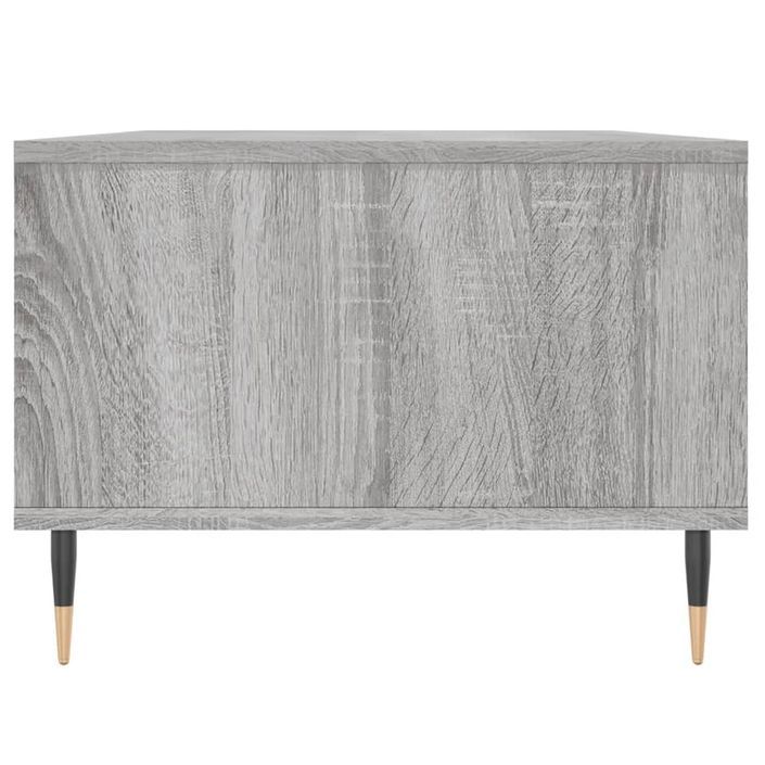 Table basse Sonoma gris 90x50x36,5 cm Bois d'ingénierie - Photo n°8