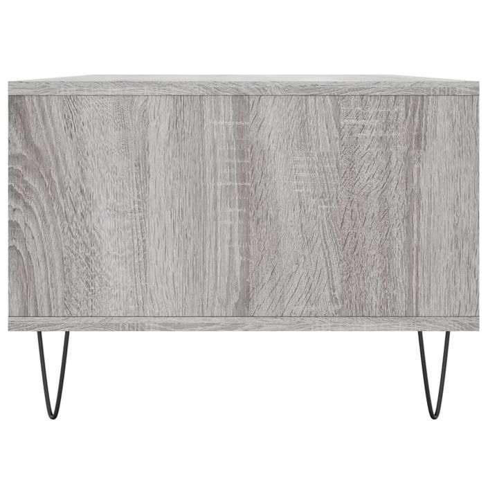 Table basse Sonoma gris 90x50x36,5 cm Bois d'ingénierie - Photo n°7