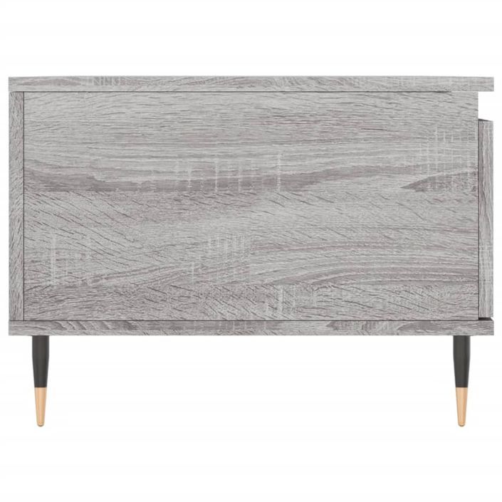 Table basse Sonoma gris 90x50x36,5 cm Bois d'ingénierie - Photo n°7