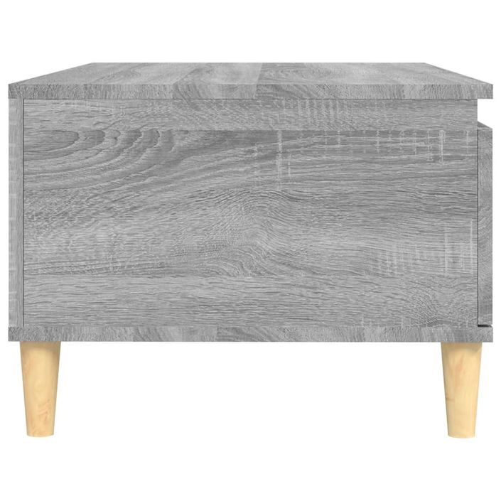 Table basse Sonoma gris 90x50x36,5 cm Bois d'ingénierie - Photo n°7