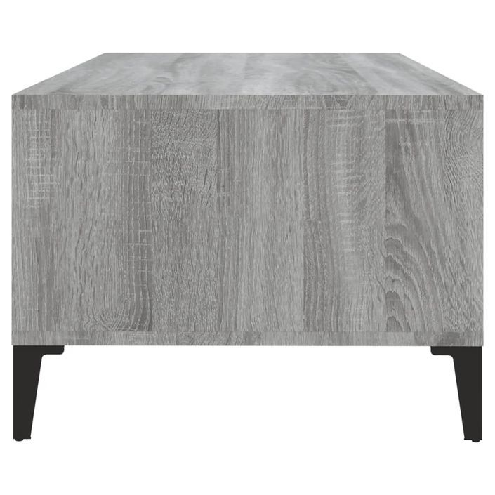 Table basse Sonoma gris 90x50x36,5 cm Bois d'ingénierie - Photo n°7