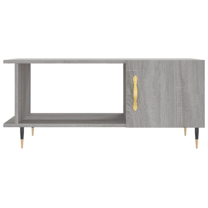Table basse sonoma gris 90x50x40 cm bois d'ingénierie - Photo n°5