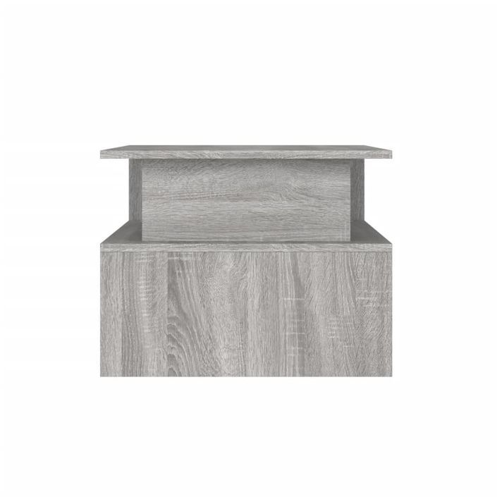 Table basse sonoma gris 90x55x42,5 cm bois d'ingénierie - Photo n°5