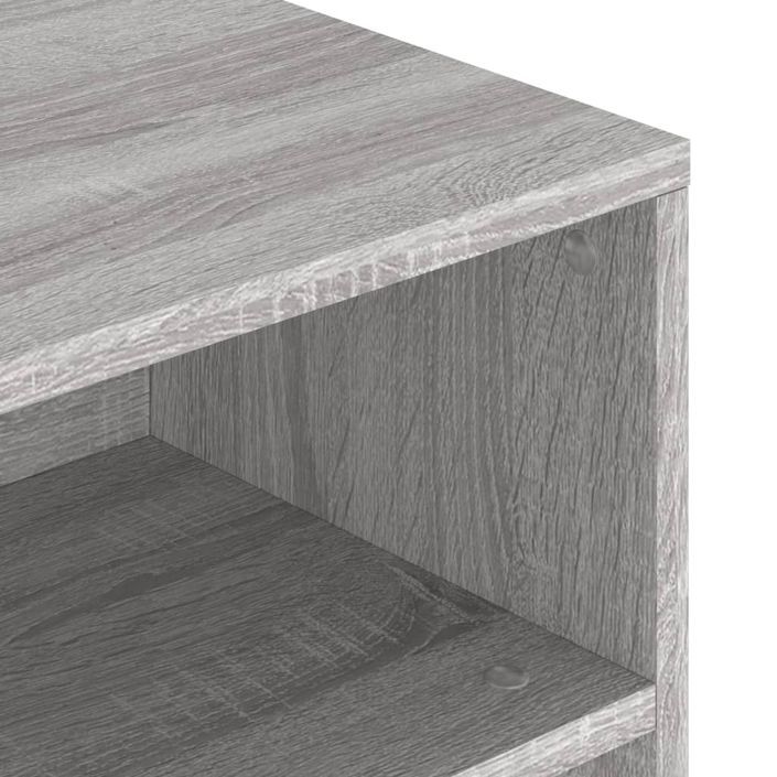 Table basse sonoma gris 90x55x42,5 cm bois d'ingénierie - Photo n°7