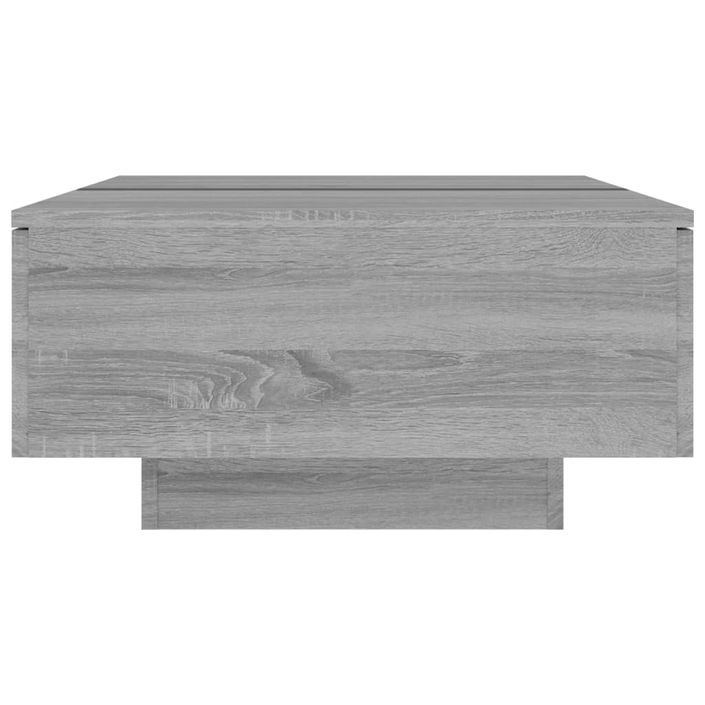 Table basse Sonoma gris 90x60x31 cm Bois d'ingénierie - Photo n°6