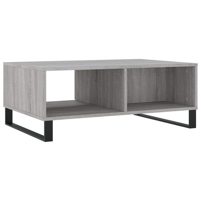 Table basse sonoma gris 90x60x35 cm bois d'ingénierie - Photo n°8