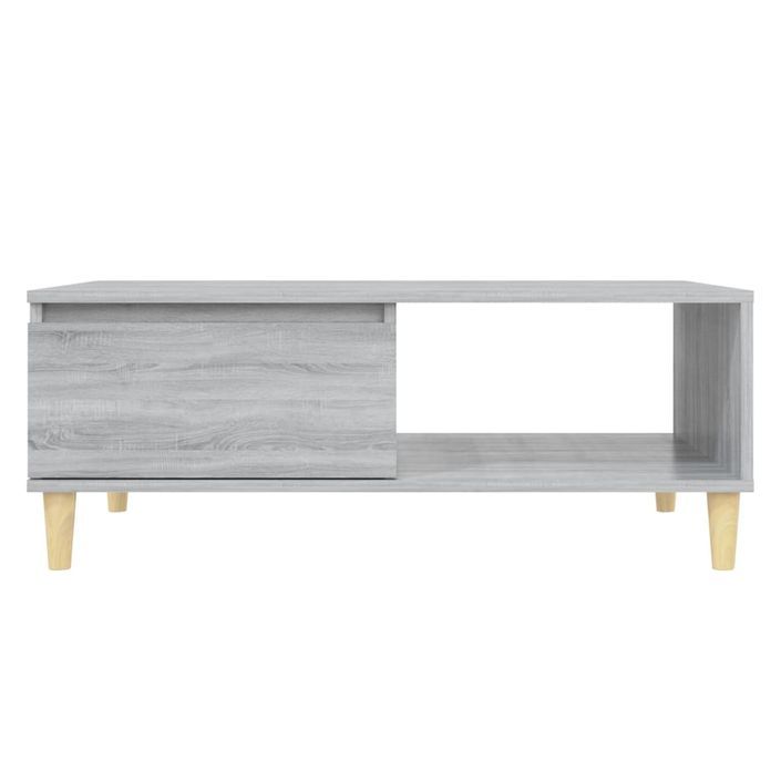 Table basse sonoma gris 90x60x35 cm bois d'ingénierie - Photo n°6