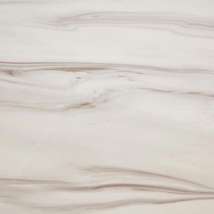 Table basse verre effet marbre blanc et pieds métal doré Leana - Photo n°4