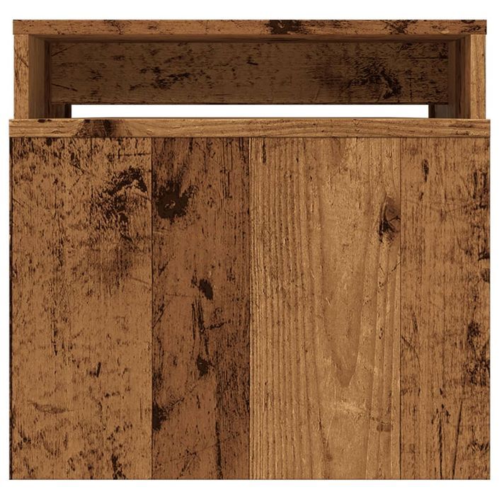 Table basse vieux bois 100x48x40 cm bois d'ingénierie - Photo n°5