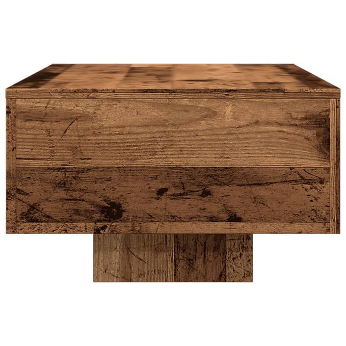 Table basse vieux bois 100x49,5x31 cm bois d'ingénierie - Photo n°6