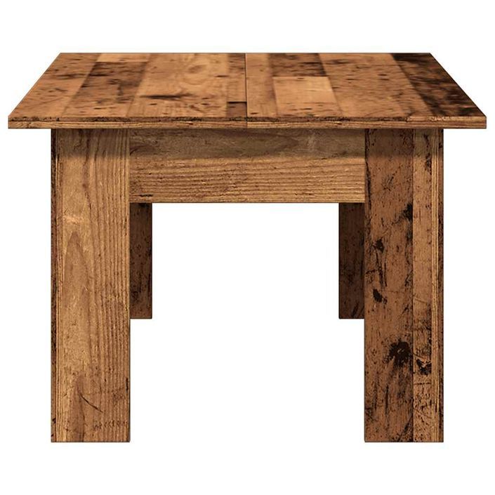 Table basse vieux bois 100x60x42 cm bois d'ingénierie - Photo n°5