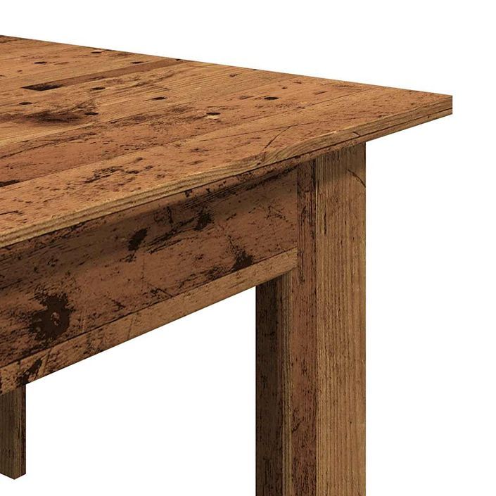 Table basse vieux bois 100x60x42 cm bois d'ingénierie - Photo n°7