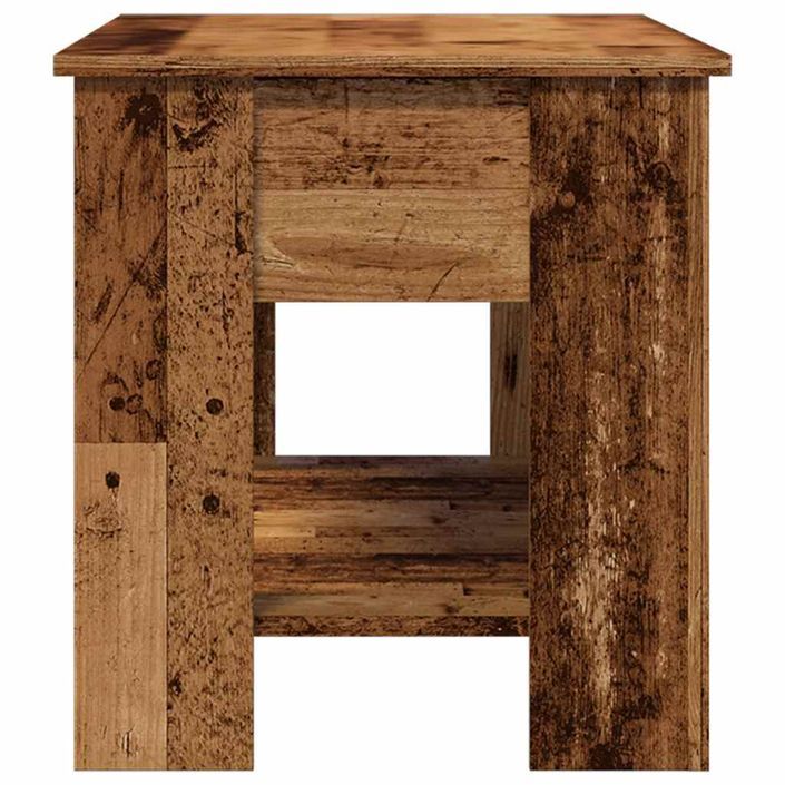 Table basse vieux bois 101x49x52 cm bois d'ingénierie - Photo n°6