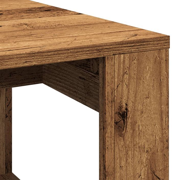 Table basse vieux bois 102x50x35 cm bois d'ingénierie - Photo n°7