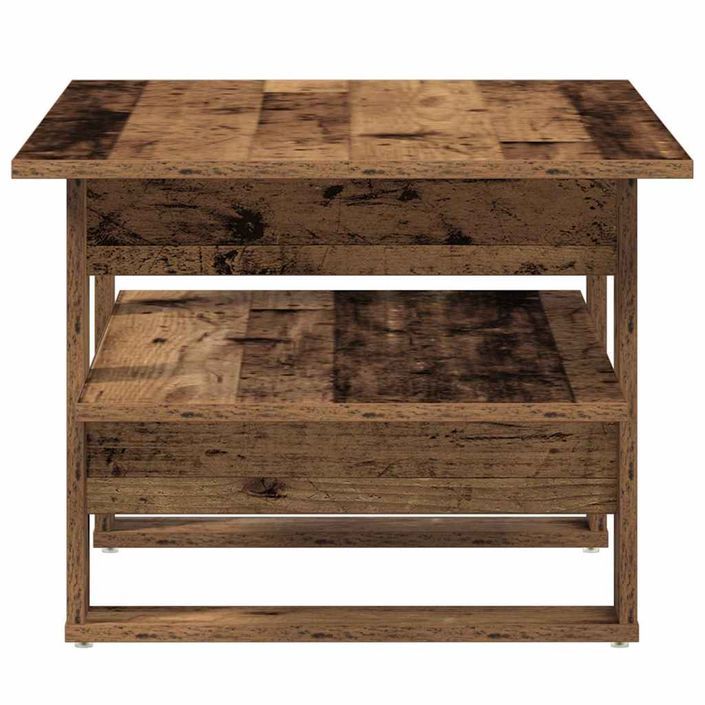 Table basse vieux bois 102x55x42 cm bois d'ingénierie - Photo n°5