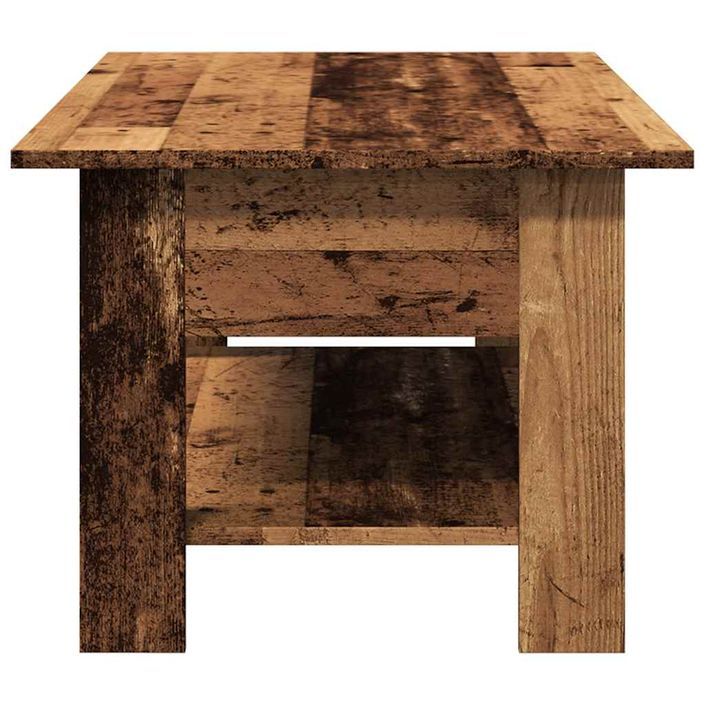 Table basse vieux bois 102x55x42 cm bois d'ingénierie - Photo n°5