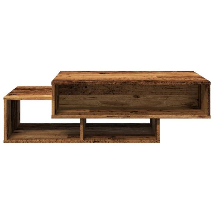 Table basse vieux bois 105x55x32 cm bois d'ingénierie - Photo n°4