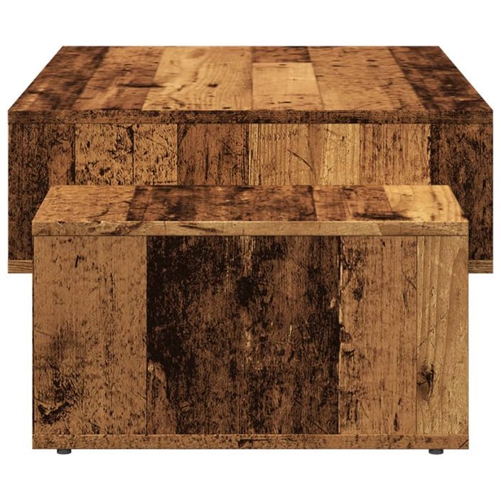 Table basse vieux bois 105x55x32 cm bois d'ingénierie - Photo n°5