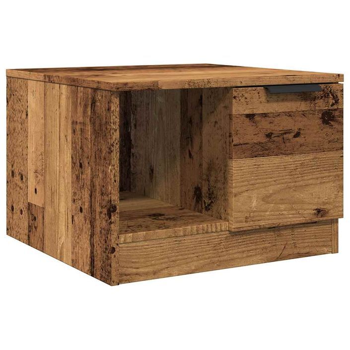 Table basse vieux bois 50x50x36 cm bois d'ingénierie - Photo n°2