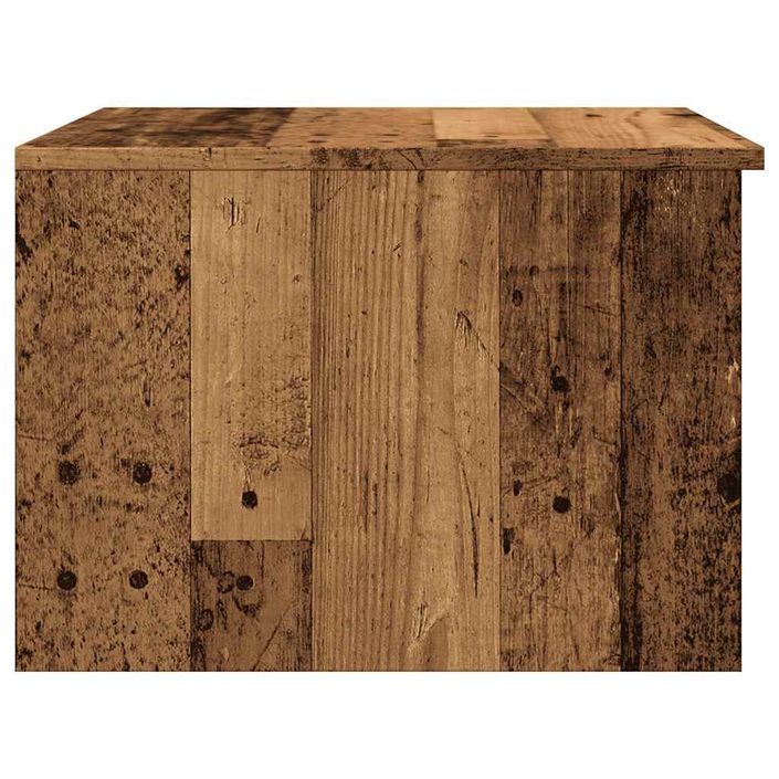 Table basse vieux bois 50x50x36 cm bois d'ingénierie - Photo n°6