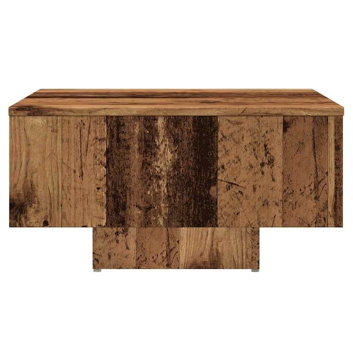 Table basse vieux bois 60x60x31,5 cm bois d'ingénierie - Photo n°4