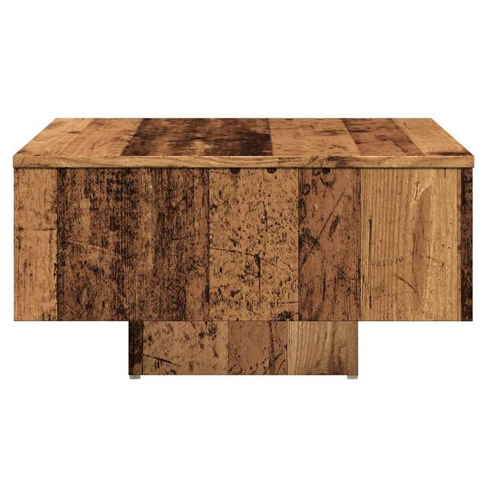 Table basse vieux bois 60x60x31,5 cm bois d'ingénierie - Photo n°5