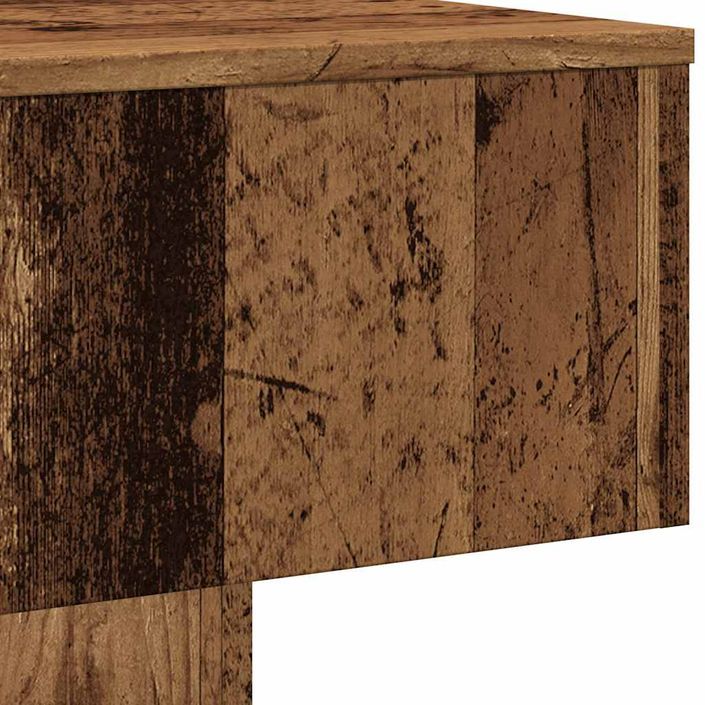 Table basse vieux bois 60x60x31,5 cm bois d'ingénierie - Photo n°7