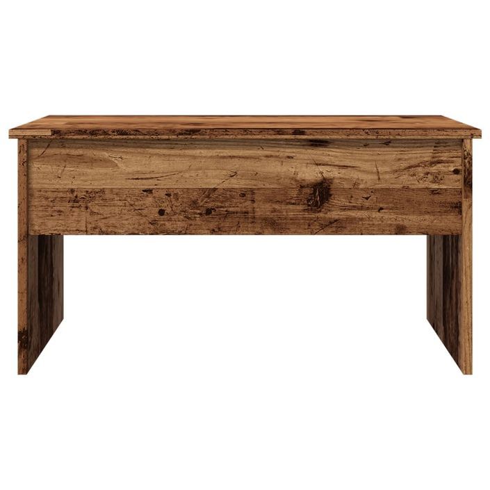 Table basse vieux bois 80x50,5x41,5 cm bois d'ingénierie - Photo n°5